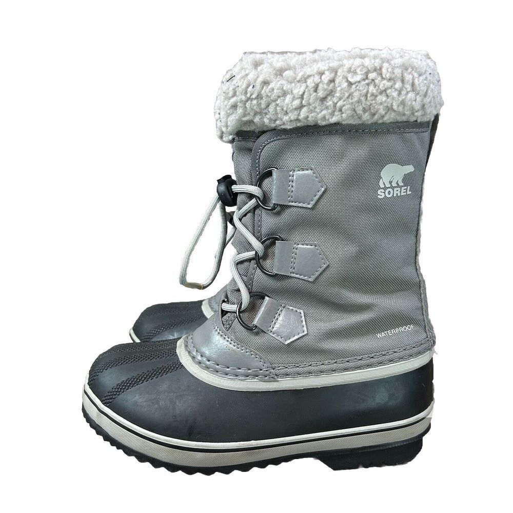 Sorel Kids Gray and Black Snow Boots